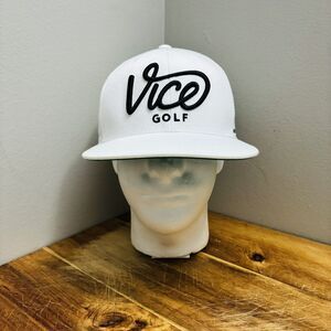 Vice Golf “Embrace Your Vice” Men's Adj Snapback Hat Cap White Black Green OSFM